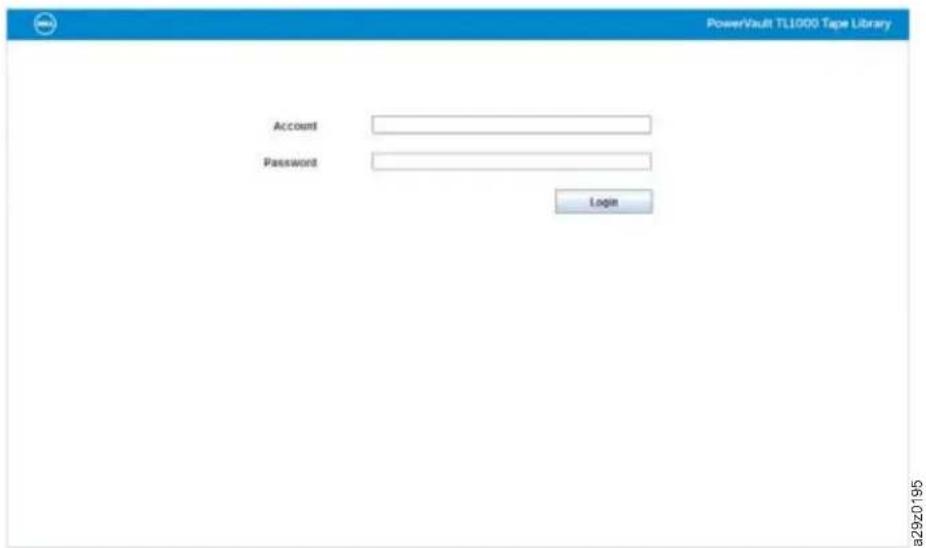 PowerVault TL1000 Tape Library Account Password Login a29z0195