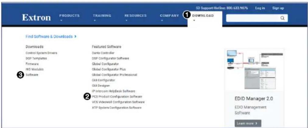 Extron PRODUCTS TRAINING RESOURCES COMPANY 1 DOWNLOAD Find Software & Downloads > Downloads Control Systems Drivers DSP Templates Firmware HID Modules Software Featured Software Dante Controller DSP Configurator Software Global Configurator Global Configurator Plus Global Configurator Professional GUI Configurator GUI Designer IP Intercom HelpDesk Software PCS Product Configuration Software VCS Videowall Configuration Software KTP Systems Configuration Software 2 EDID Manager 2.0 EDID Management Software Learn more >
