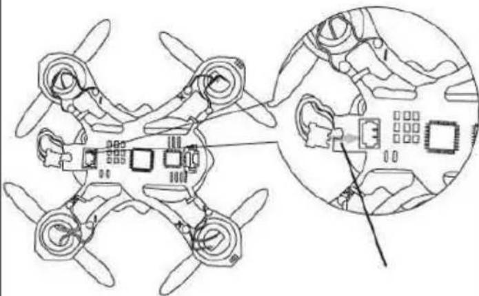 Overmax X-bee drone 1.0 - Akude laadimine - 2