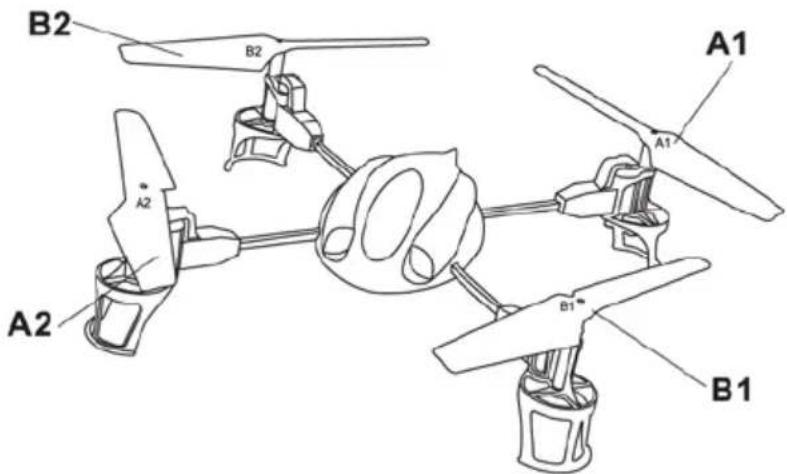 Overmax X-bee drone 2.2 - PROPELLER SZERELÉSE - 1