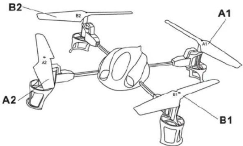Overmax X-bee drone 2.2 - VÝMĚNA VRTULÍ - 1