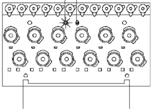 BROTHER BE-1204C-BC - Lamps and switches on the thread tension stand - 1