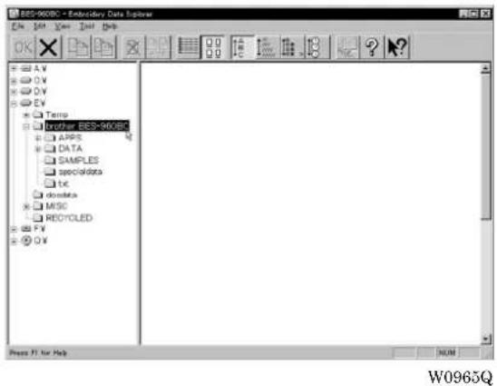 BES-9408C - Embedding Data Explorer OK Edit View Insert Help A.V O.V D.V E.V Tempo Brother BES-9408E APPS DATA SAMPLES specialdata t.c monsters MSC RECOILED F.V O.V Press F1 for Help W0965Q