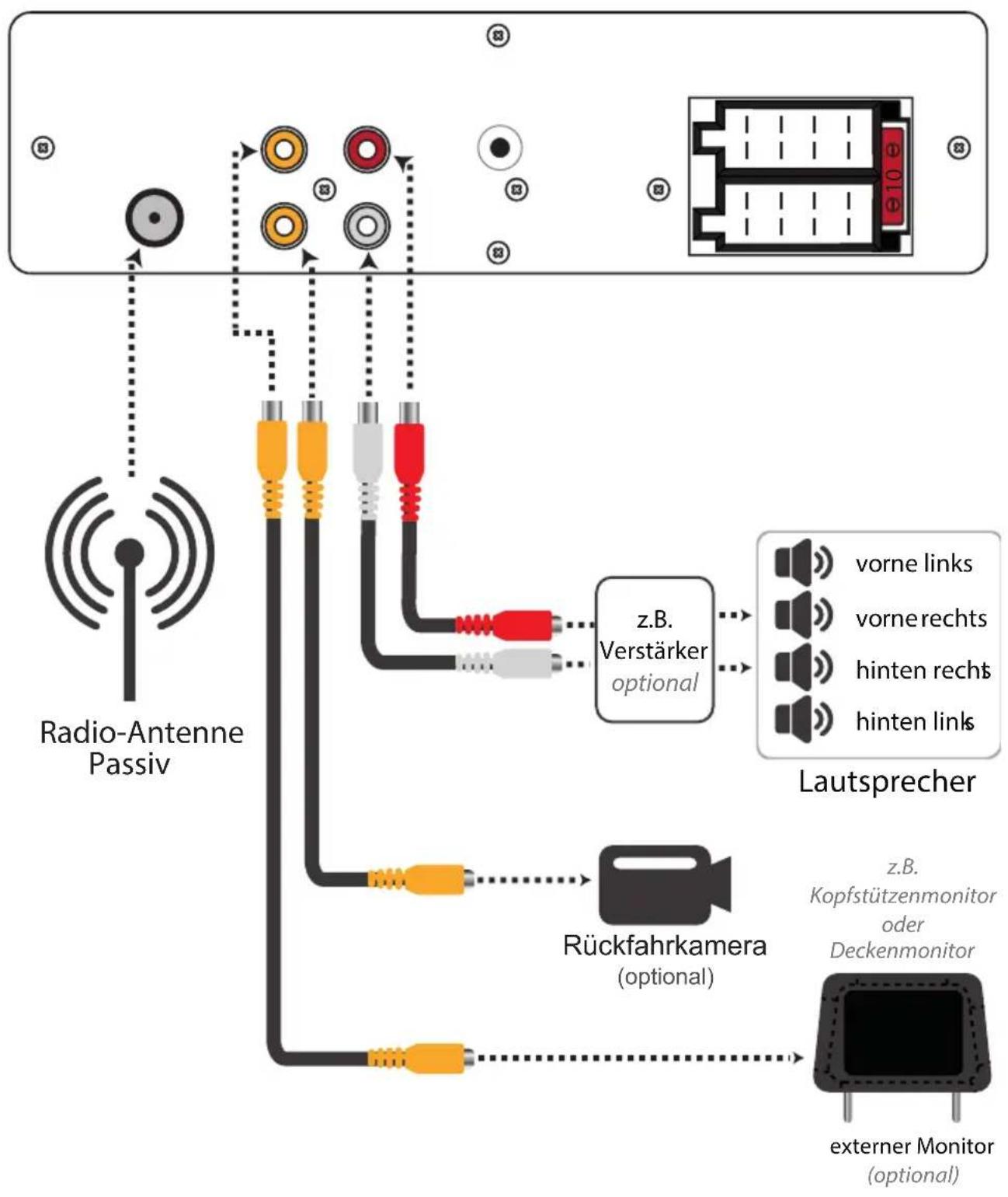Xomax XM-VRSU412BT - Montagezubehör entfernen - 1