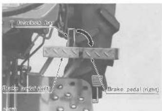Brake pedal (height) Brake pedal (right)