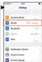 Emos P5550 - Priklad zobrazení stránok nastavení v zariadení iOS - 2