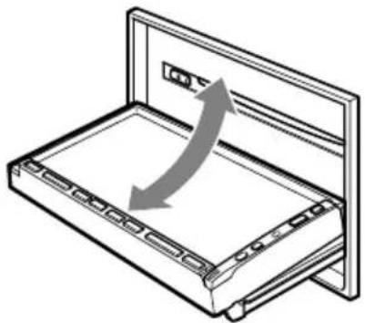 CLARION MAX678RVD - Opening/closing the operation panel - 1