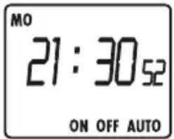 MO 21:30:52 ON OFF AUTO