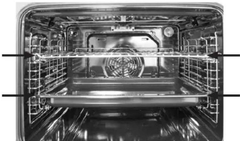 Concept ETV7060 - Correct positioning of the grill or pan in the appliance - 1