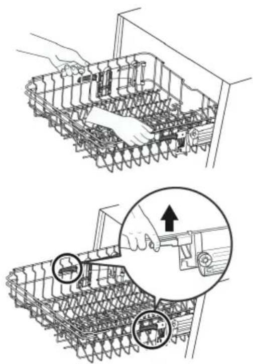Concept MNV4245 - Adjusting the height of the upper rack - 1