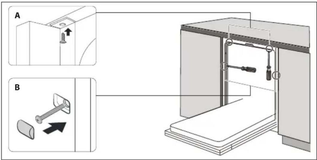 Concept MNV4245 - B – Uchytenie do mramorovej alebo žulovej pracovnej dosky: - 1