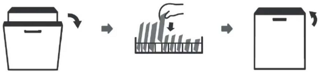 Concept MNV4245 - Adding dishes to the dishwasher during the running washing program - 1