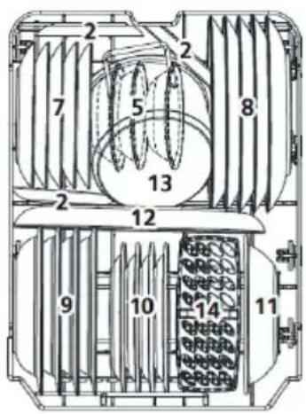 Technical diagram of a mechanical or electrical component with numbered parts, likely a valve or pump assembly.