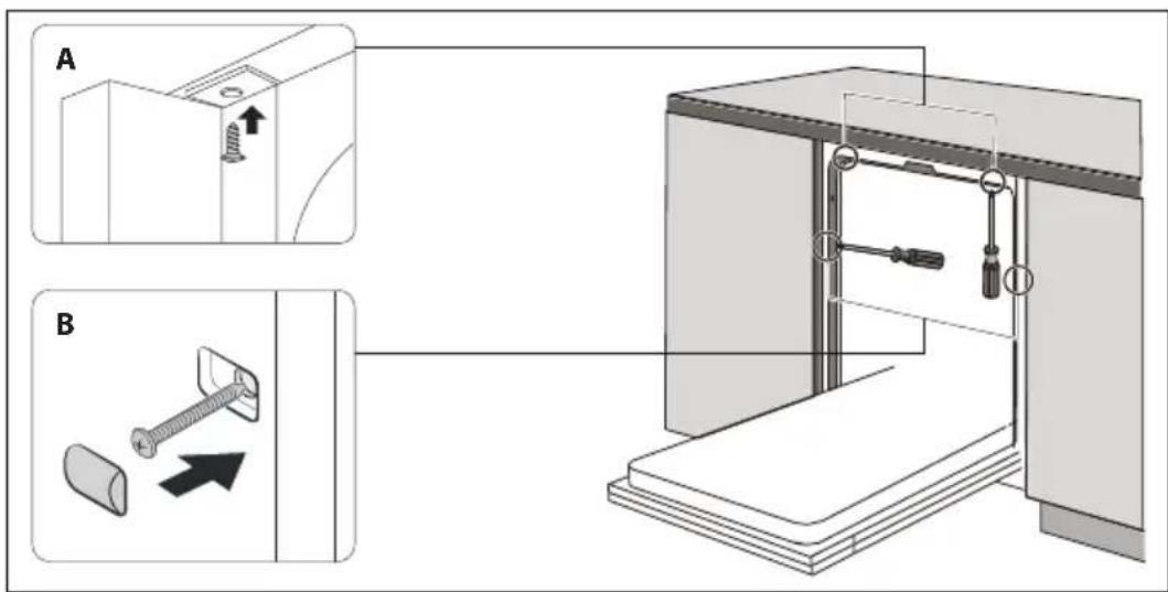 Concept MNV4245 - B – "Uchycení do mramorové nebo žulové pracovní desky: - 2