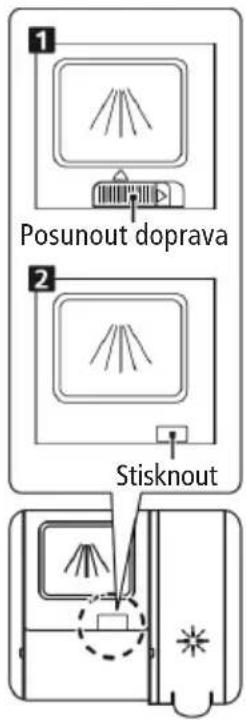 1 Posunout doprava 2 Stisknout