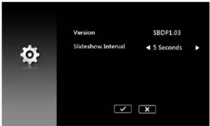 Version SBDP1.03 Slideshow Interval 5 Seconds ✓ ×