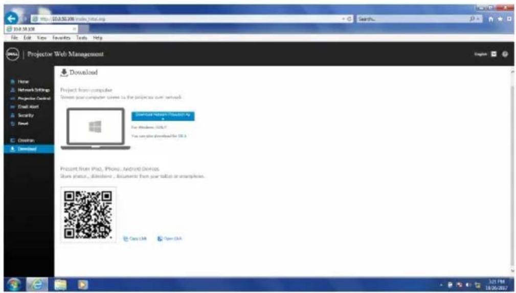 Projector Web Management Download Project from computer Show your computer comes to the projector user network. Download Network Projector By For Windows iOS/XP You can also download for Excel Present from iPad, iPhone, Android Devices Show photos, dashboards, documents from your email or samples. Copy XML Open XML 325 PM 18:06:08:37