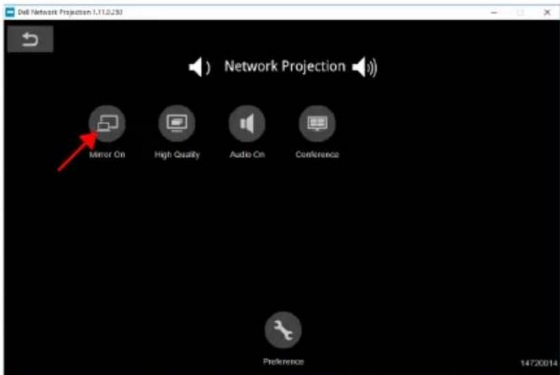 Dell Network Projection 1.17.0.230 Network Projection Mirror On High Quality Audio On Conference Preference 14720014