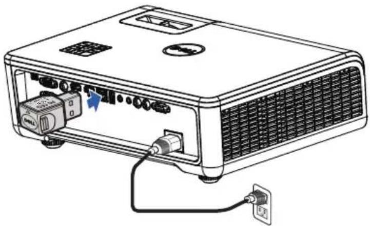 DELL S518WL - Connecting a Computer Using Optional Wireless Dongle - 2