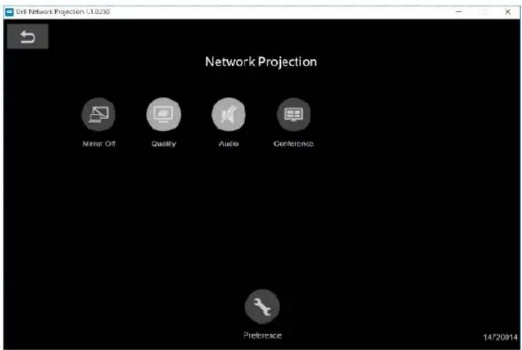 Cell Network Projection 1.1.0.250 Network Projection Mirror Off Quality Audio Conference Preference 14720014