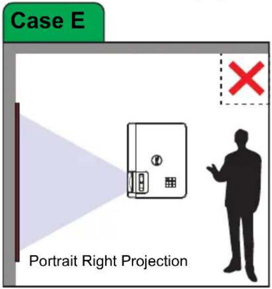 Case E Portrait Right Projection