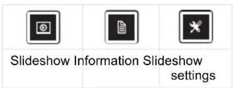 Slideshow Information Slideshow settings