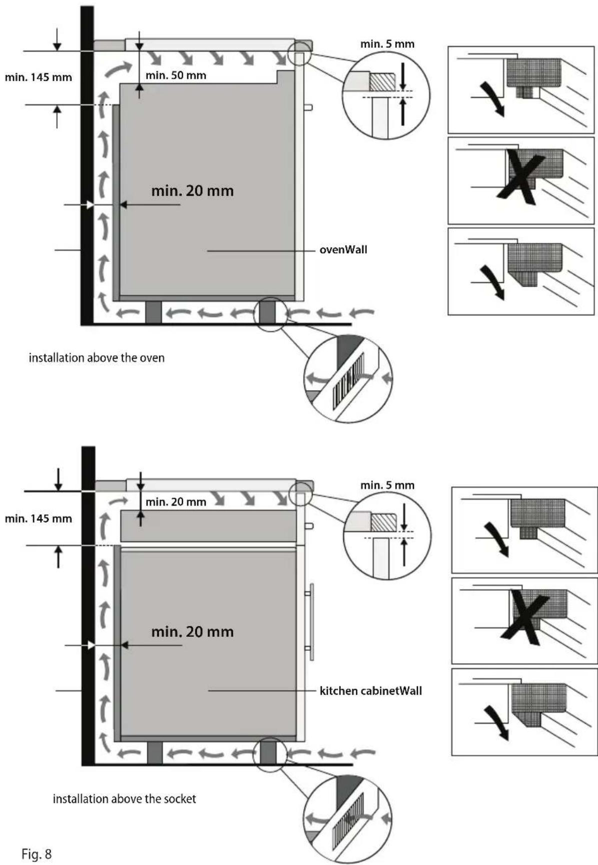 Concept IDV2260 - Follow the following instruction during installation: - 1
