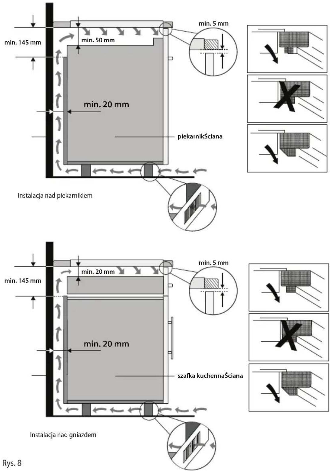 Concept IDV2260 - Instalację urządzenia należy przeprowadzić w poniższych krokach: - 1