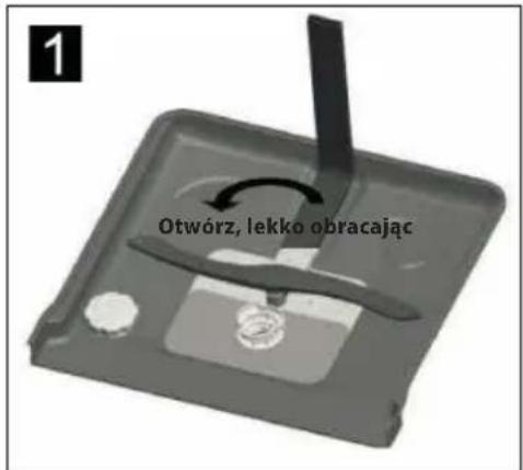 1 Otwórz, lekko obracając