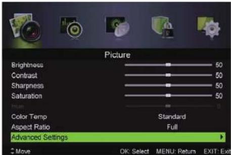 Star-Light 46DM8000 - Menu Obrazu - 2