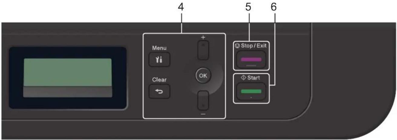 4 5 6 Menu + - Clear OK - Stop / Exit - Start