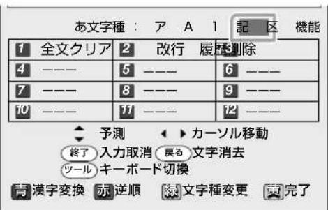 SHARP Aquos 40H30 - 繰り返し押し、文字種から「機能」を選ぶ - 1