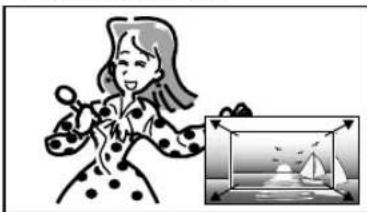 SHARP Aquos 40H30 - 画面のサイズを変える 2 画面にしている場合 - 2