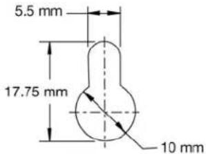 5.5 mm 17.75 mm 10 mm