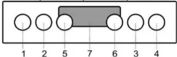 1 2 5 7 6 3 4