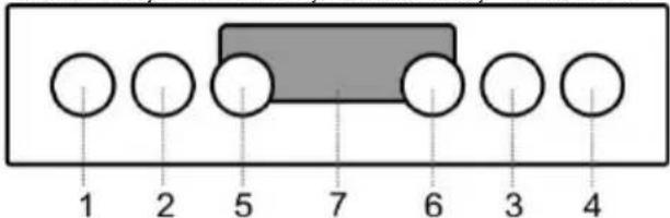 1 2 5 7 6 3 4