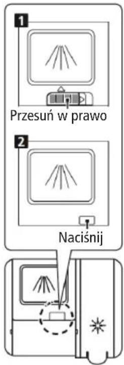 1 Przesuń w prawo 2 Naciśnij