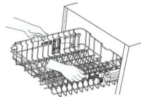 Concept MNV4260 - Adjusting the height of the upper rack - 1