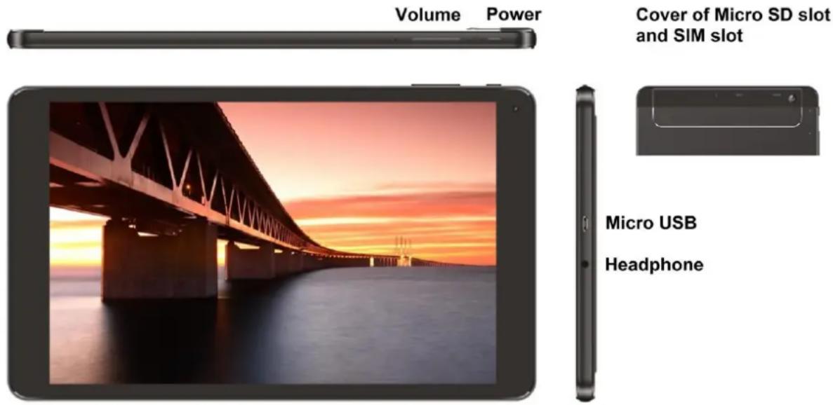 iGET G102 - Beschreibung des Tablets - 1