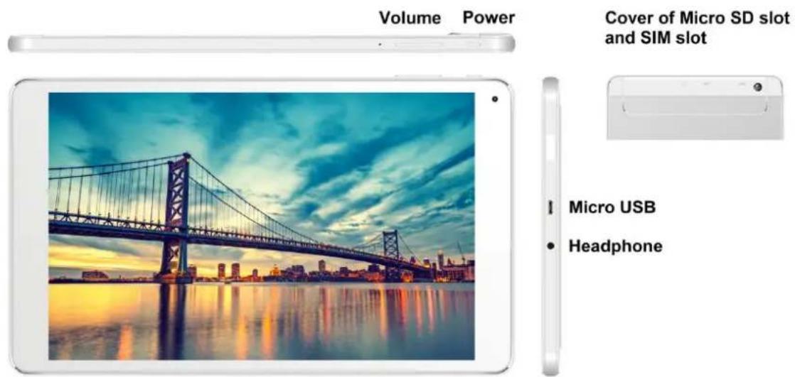 iGET G101 - Beschreibung des Tablets - 1