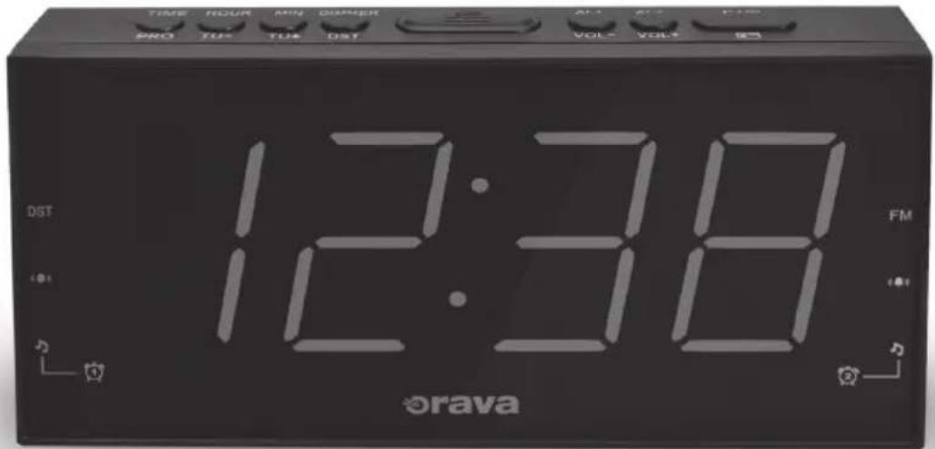 TIME HOUR MIN DIPHER PRO TU+ TU+ DST VOL+ VOL+ DST 12:38 FM orava