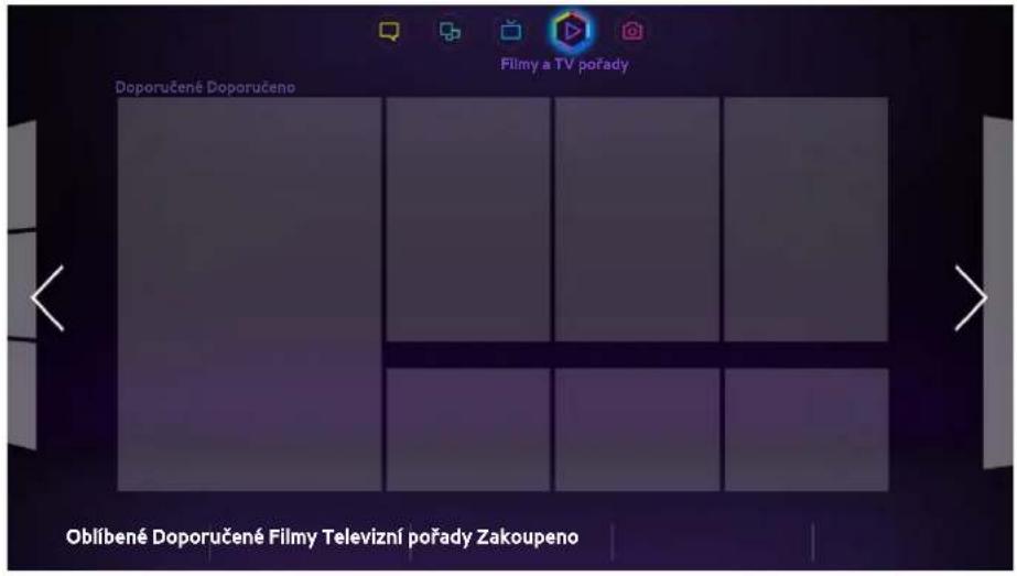 Filmy a TV pořady Doporučené Doporučeno Oblíbené Doporučené Filmy Televizní pořady Zakoupeno