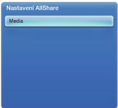 Nastavení AllShare Media