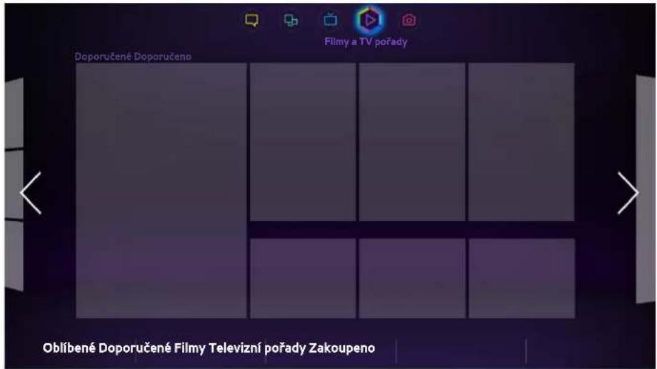 Filmy a TV pořady Doporučené Doporučeno Oblíbené Doporučené Filmy Televizní pořady Zakoupeno