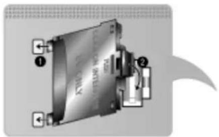 SAMSUNG UE40F6745SB - Chcete-li připojit adaptér karet Cl, postupujte podle následujících kroků: - 1
