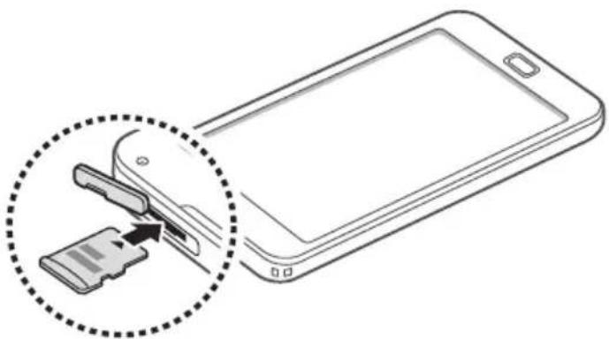 SAMSUNG YP-G70EW - Vložení pamětové karty (volitelné) - 3