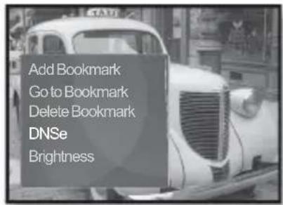 Add Bookmark Go to Bookmark Delete Bookmark DNSe Brightness