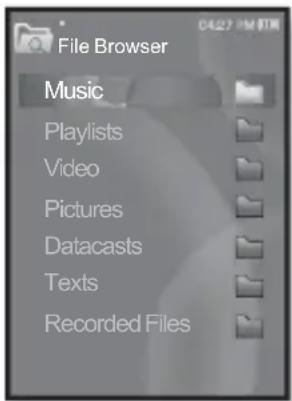SAMSUNG YP-S3JAL - ODSTRANĚNÍ SOUBORŮ POMOCÍ „FILE BROWSER“ (PROHLÍŽEČ SOUBORŮ) - 2