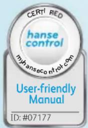 CERT! RED hanse control myhansecont.com User-friendly Manual ID: #07177