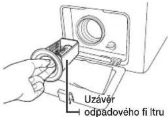 Uzávěr odpadového fi ltru